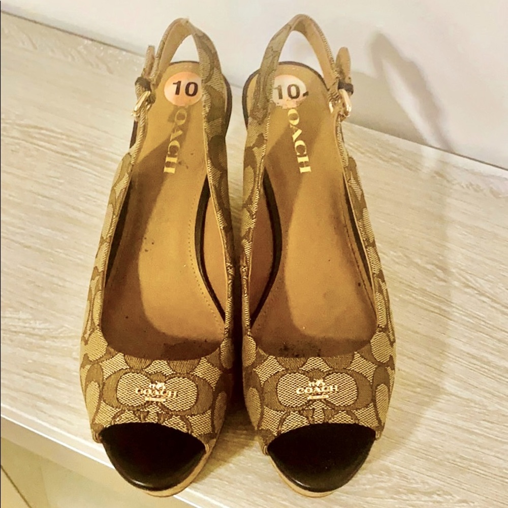 Coach shoes wedge sandals